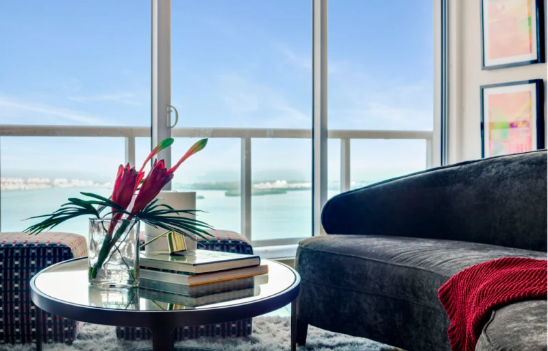 Living room interior design by Holguin Collection, Miami