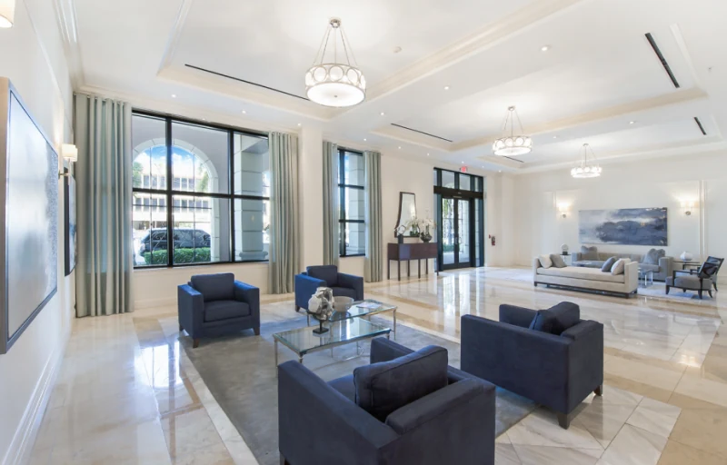 Hotel lobby interior design, Miami